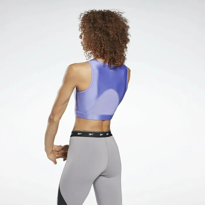 TShirts and Graphic Tees Womens Reebok Shiny Performance Crop Top Hyper Purple