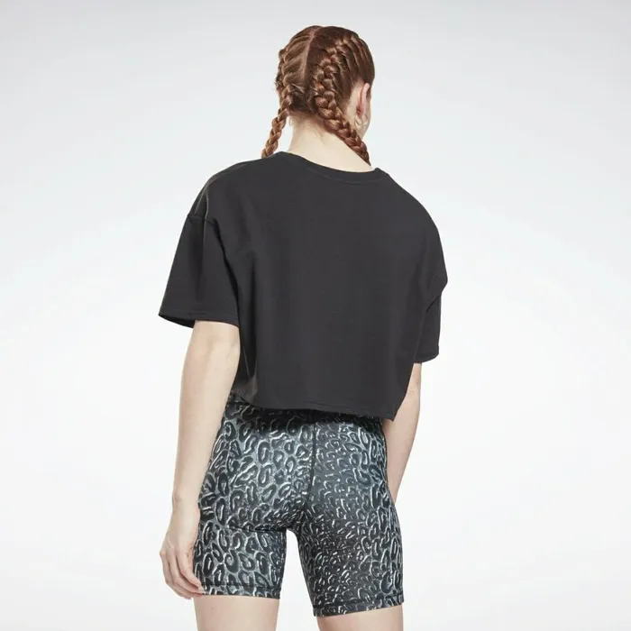 TShirts and Graphic Tees Womens Reebok Studio Cropped TShirt Black