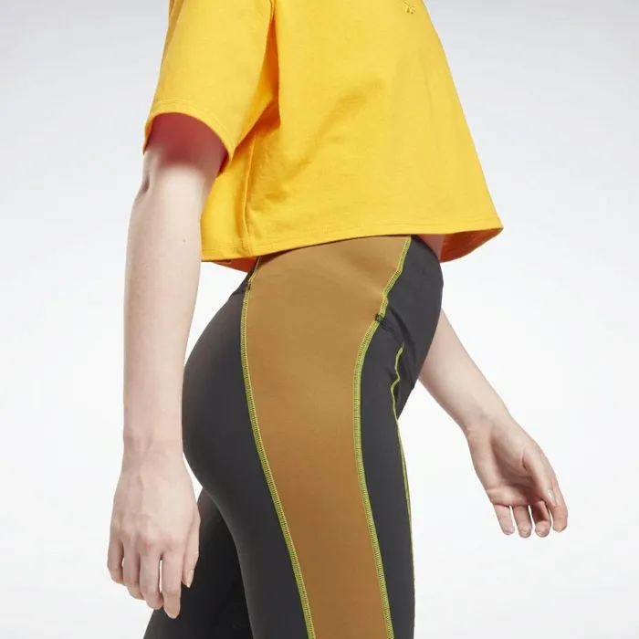 TShirts and Graphic Tees Womens Reebok Studio Cropped TShirt Semi Solar Gold
