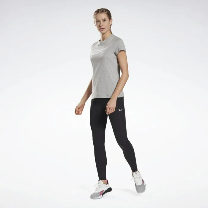 TShirts and Graphic Tees Womens Reebok Training Essentials Vector Graphic Tee Medium Grey Heather
