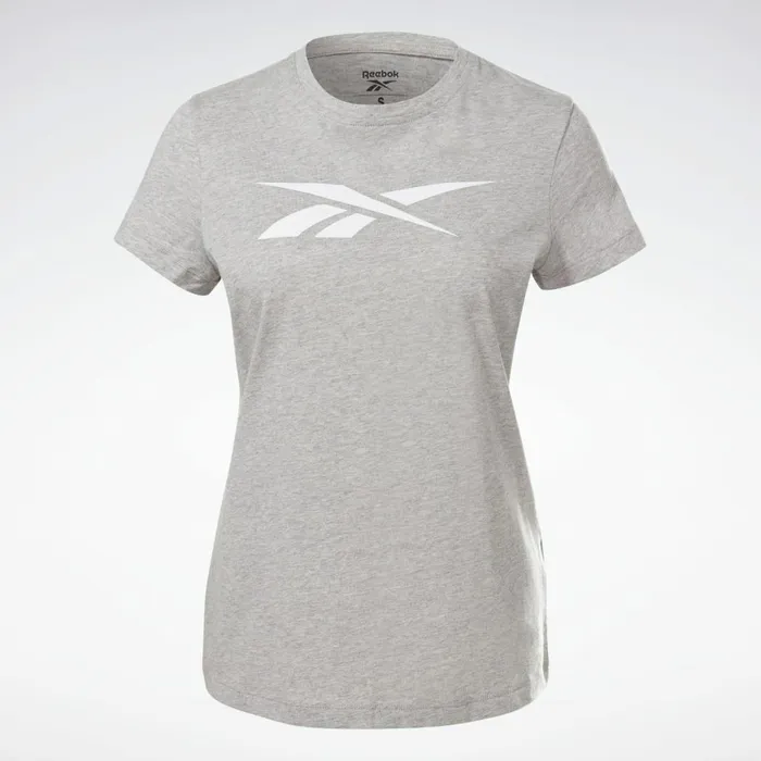 TShirts and Graphic Tees Womens Reebok Training Essentials Vector Graphic Tee Medium Grey Heather