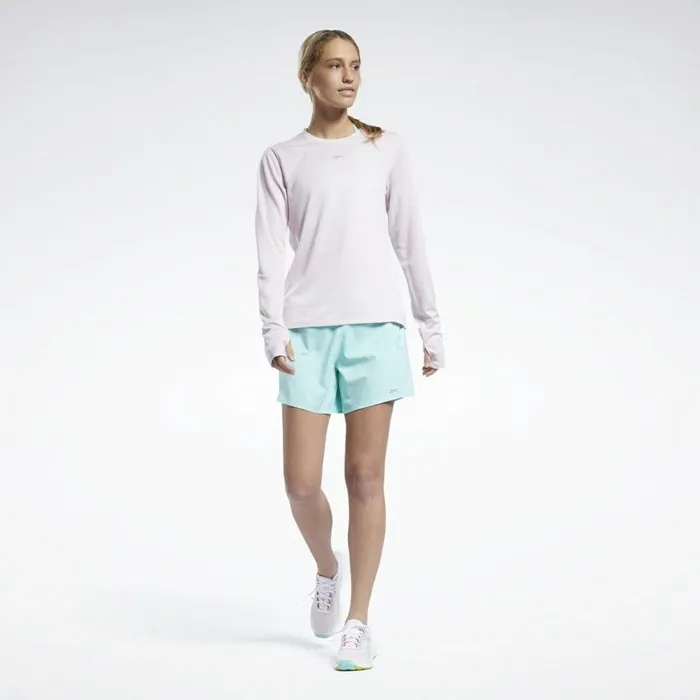 TShirts and Graphic Tees Womens Reebok Workout Ready Run Speedwick Long Sleeve TShirt Frost Berry