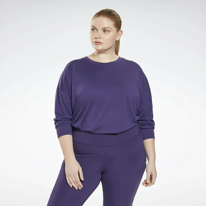 TShirts and Graphic Tees Womens Reebok Workout Ready Supremium Long Sleeve TShirt Plus Size Dark Orchid TShirts and Graphic Tees Womens Reebok Workout Ready Supremium Long Sleeve TShirt Plus Size Dark Orchid