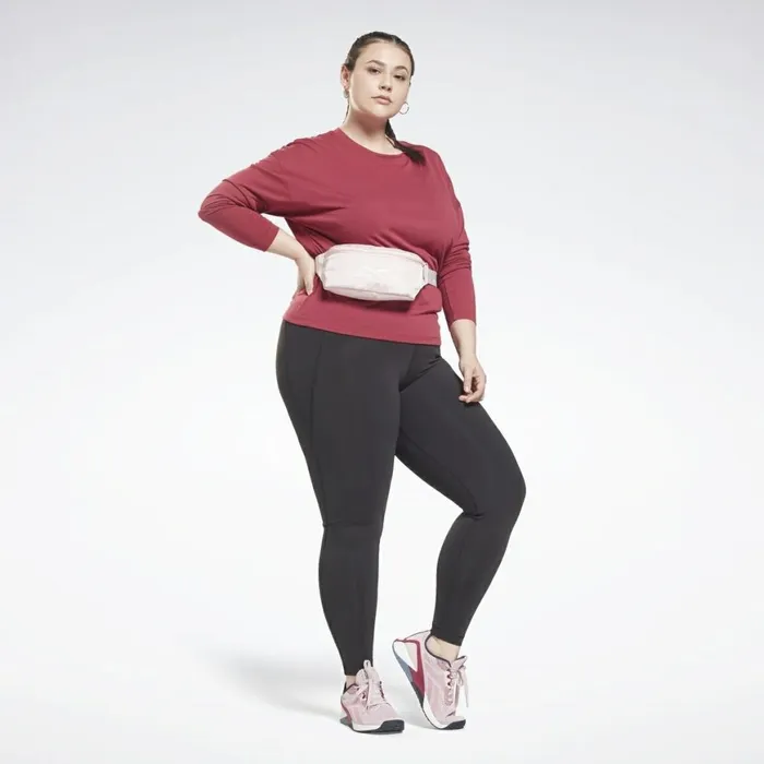 TShirts and Graphic Tees Womens Reebok Workout Ready Supremium Long Sleeve TShirt Plus Size Punch Berry