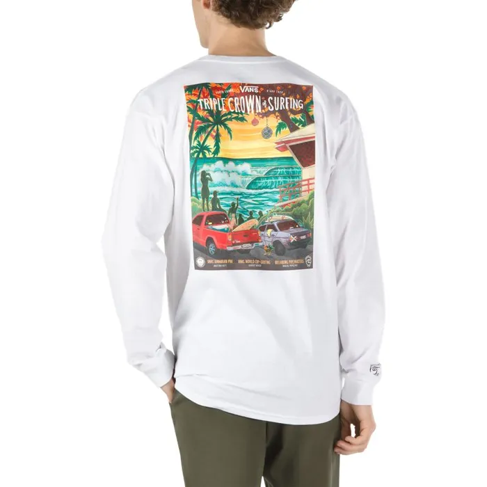 TShirts and Tanks Men Vans 2020 VTCS Poster Long Sleeve TShirt White