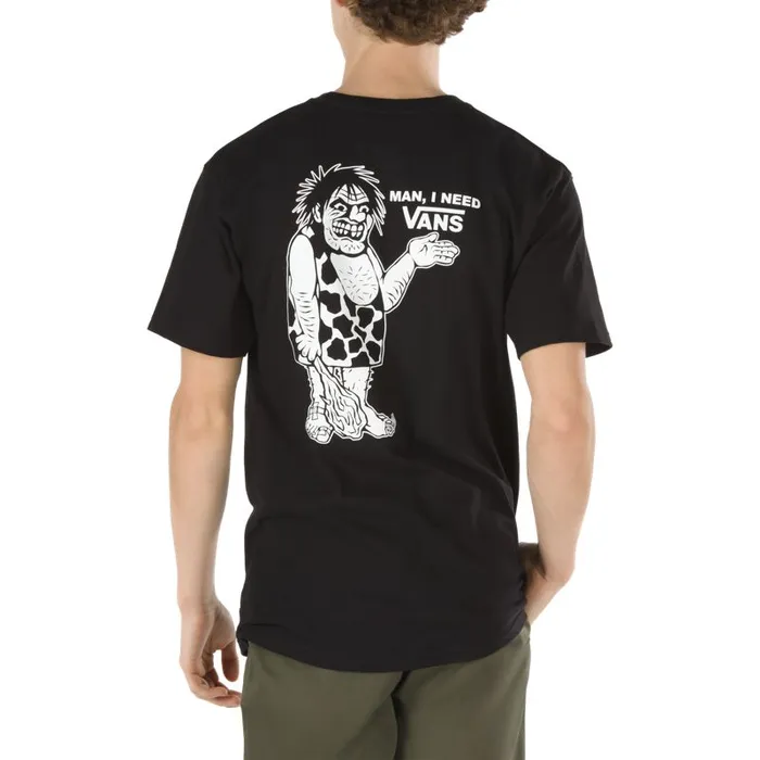 TShirts and Tanks Men Vans Caveman Needs TShirt Black