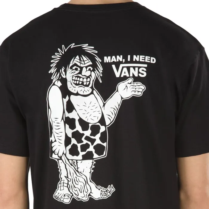 TShirts and Tanks Men Vans Caveman Needs TShirt Black TShirts and Tanks Men Vans Caveman Needs TShirt Black