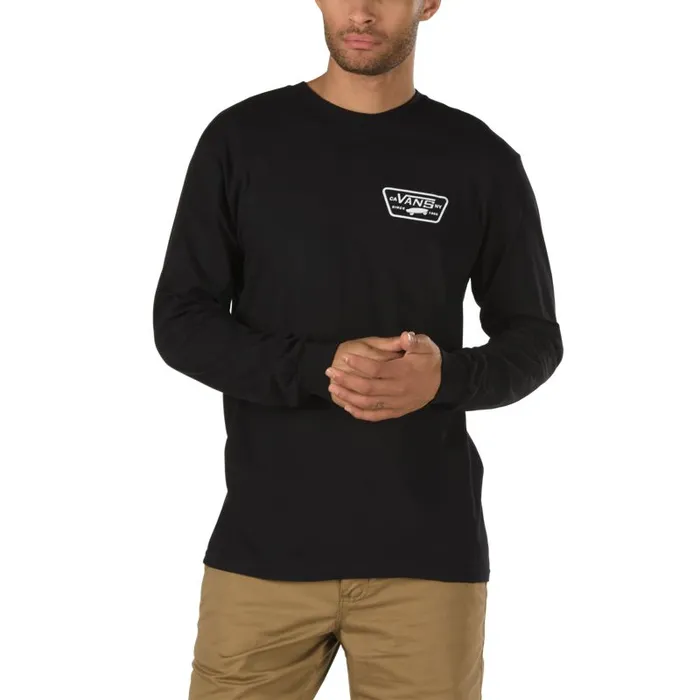 TShirts and Tanks Men Vans Full Patch Back Long Sleeve TShirt Blackwhite TShirts and Tanks Men Vans Full Patch Back Long Sleeve TShirt Blackwhite