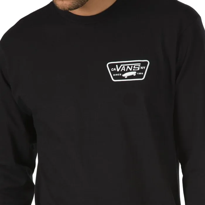 TShirts and Tanks Men Vans Full Patch Back Long Sleeve TShirt Blackwhite TShirts and Tanks Men Vans Full Patch Back Long Sleeve TShirt Blackwhite