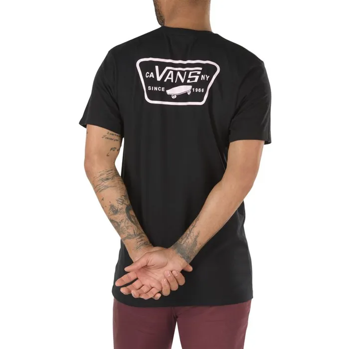 TShirts and Tanks Men Vans Full Patch Back TShirt Blackvans Cool Pink