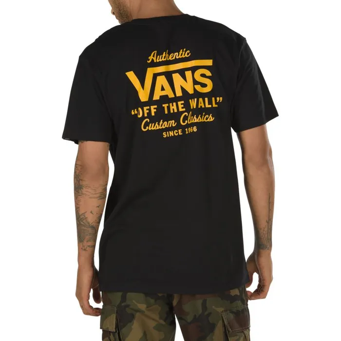 TShirts and Tanks Men Vans Holder Street TShirt Blackold Gold