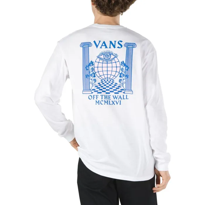 TShirts and Tanks Men Vans Pillars Long Sleeve TShirt White
