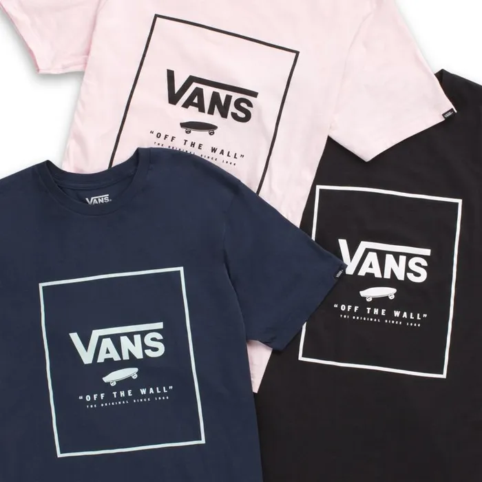 TShirts and Tanks Men Vans Print Box TShirt Blackwhite TShirts and Tanks Men Vans Print Box TShirt Blackwhite
