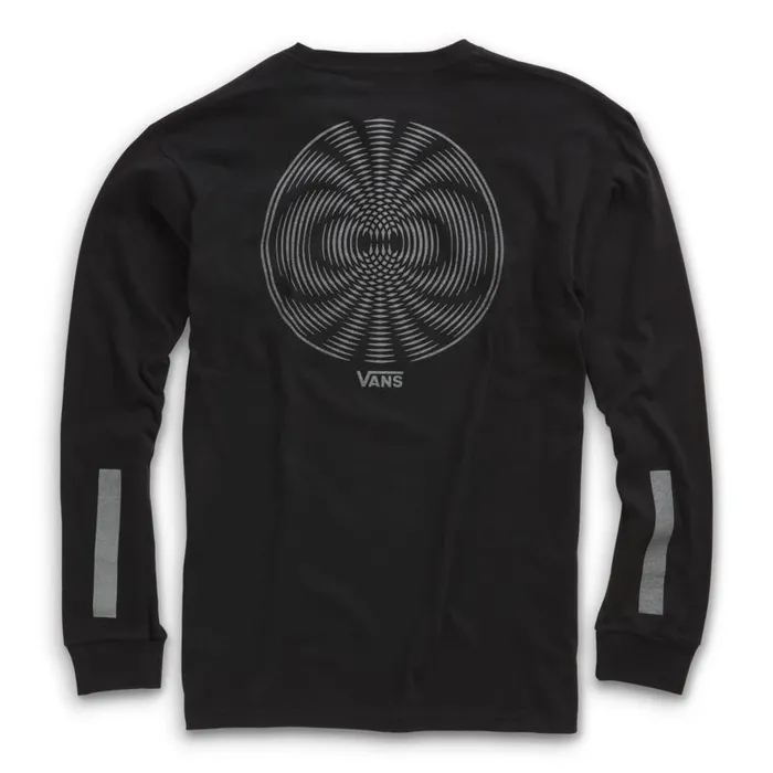 TShirts and Tanks Men Vans Pro Skate Reflective Long Sleeve TShirt Black