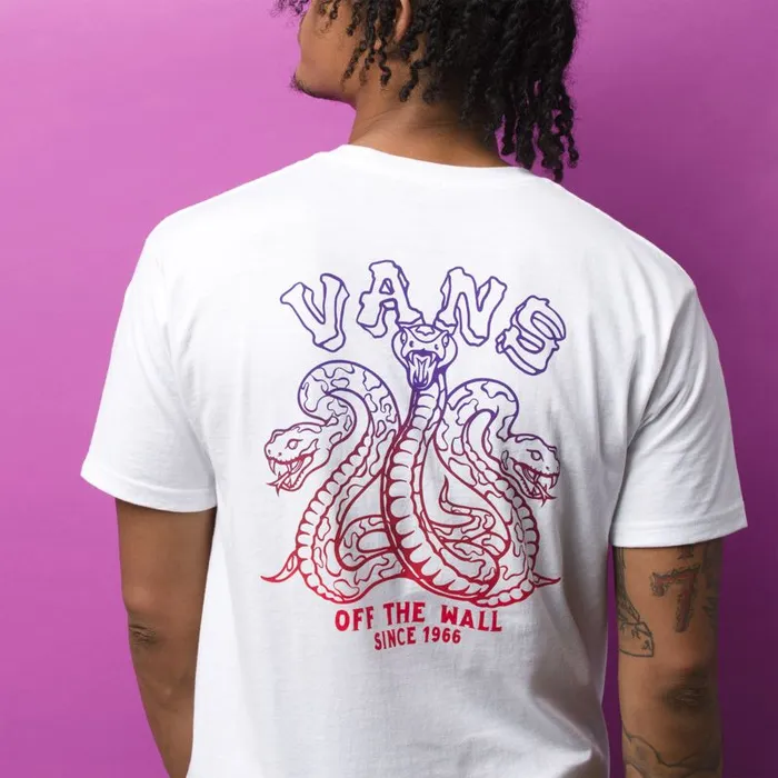 TShirts and Tanks Men Vans Tres Culebras TShirt White