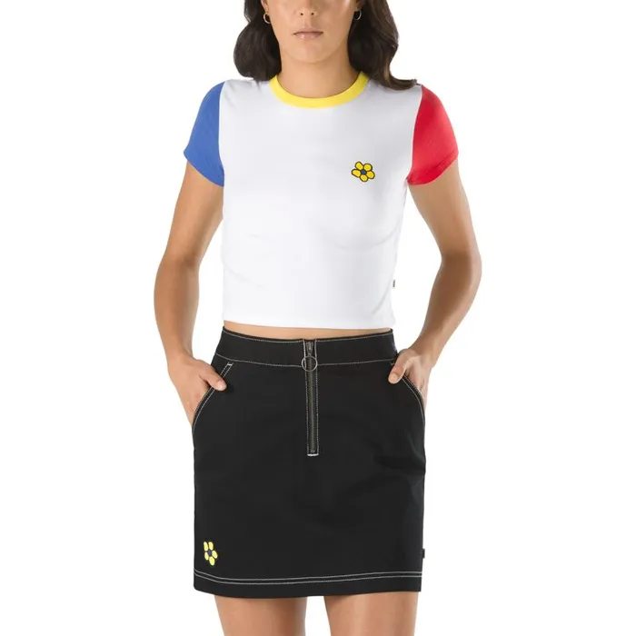 TShirts and Tanks Women Vans Brighton Baby Tee White