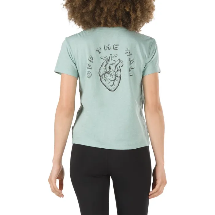 TShirts and Tanks Women Vans Heart Lizzie Baby Tee Blue Surf