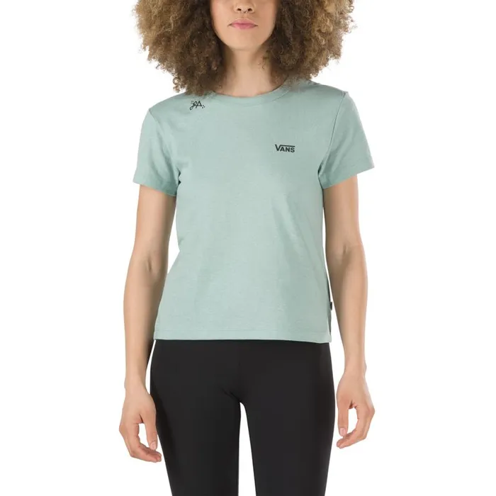 TShirts and Tanks Women Vans Heart Lizzie Baby Tee Blue Surf TShirts and Tanks Women Vans Heart Lizzie Baby Tee Blue Surf