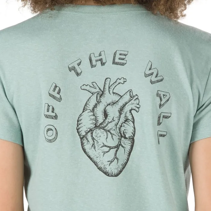 TShirts and Tanks Women Vans Heart Lizzie Baby Tee Blue Surf TShirts and Tanks Women Vans Heart Lizzie Baby Tee Blue Surf