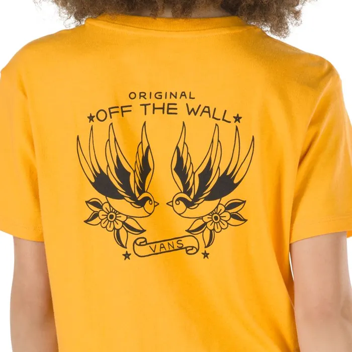 TShirts and Tanks Women Vans Lawnwood Boyfriend Tee Cadmium Yellow