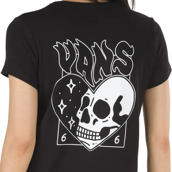 TShirts and Tanks Women Vans Lomina Baby Tee Black TShirts and Tanks Women Vans Lomina Baby Tee Black