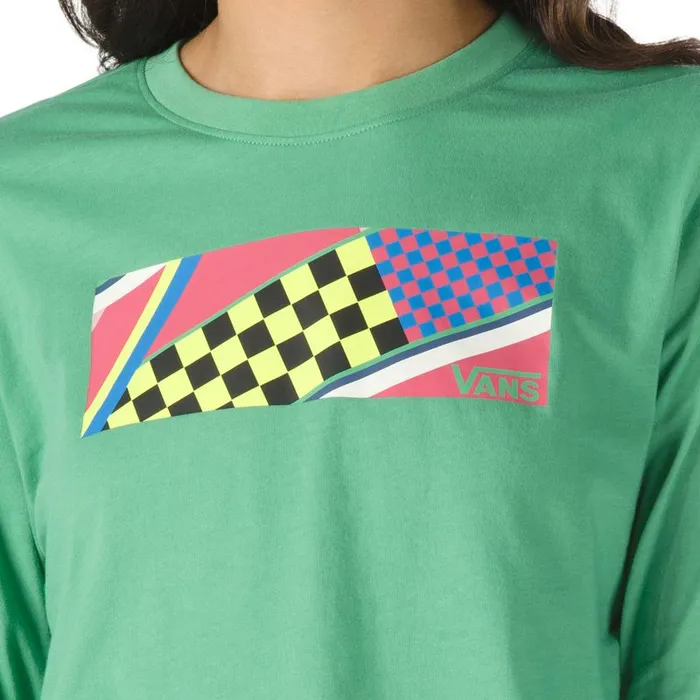 TShirts and Tanks Women Vans Ramp Tested Cropped Long Sleeve Tee Green Spruce TShirts and Tanks Women Vans Ramp Tested Cropped Long Sleeve Tee Green Spruce