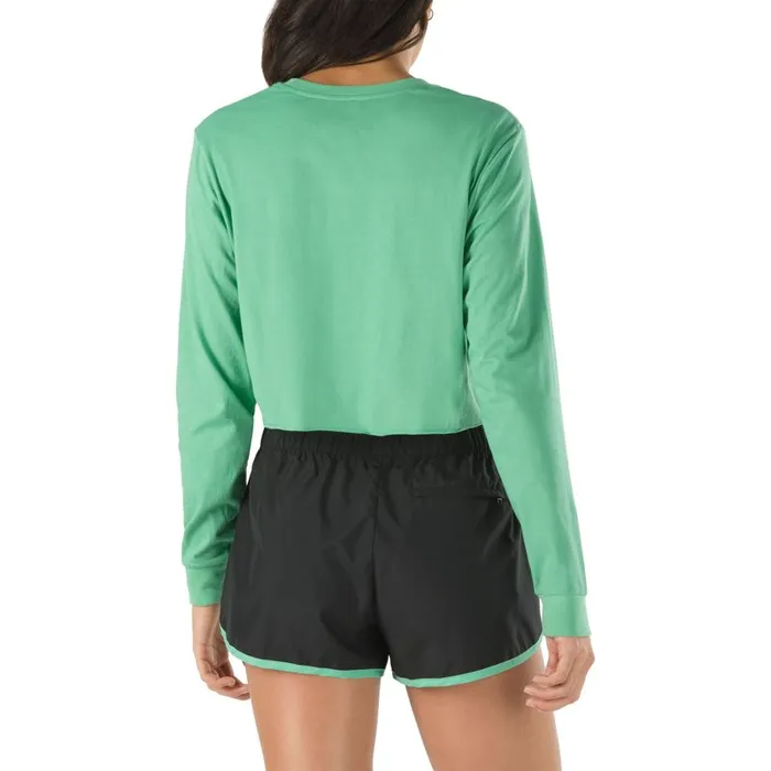 TShirts and Tanks Women Vans Ramp Tested Cropped Long Sleeve Tee Green Spruce TShirts and Tanks Women Vans Ramp Tested Cropped Long Sleeve Tee Green Spruce
