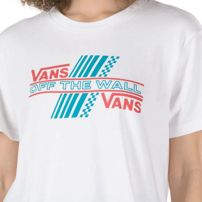 TShirts and Tanks Women Vans Rider Tri Boyfriend Tee White