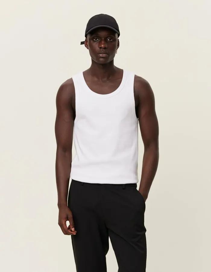 Tshirts Men Les Deux Arthur Tank Top 8211 WhiteWhite