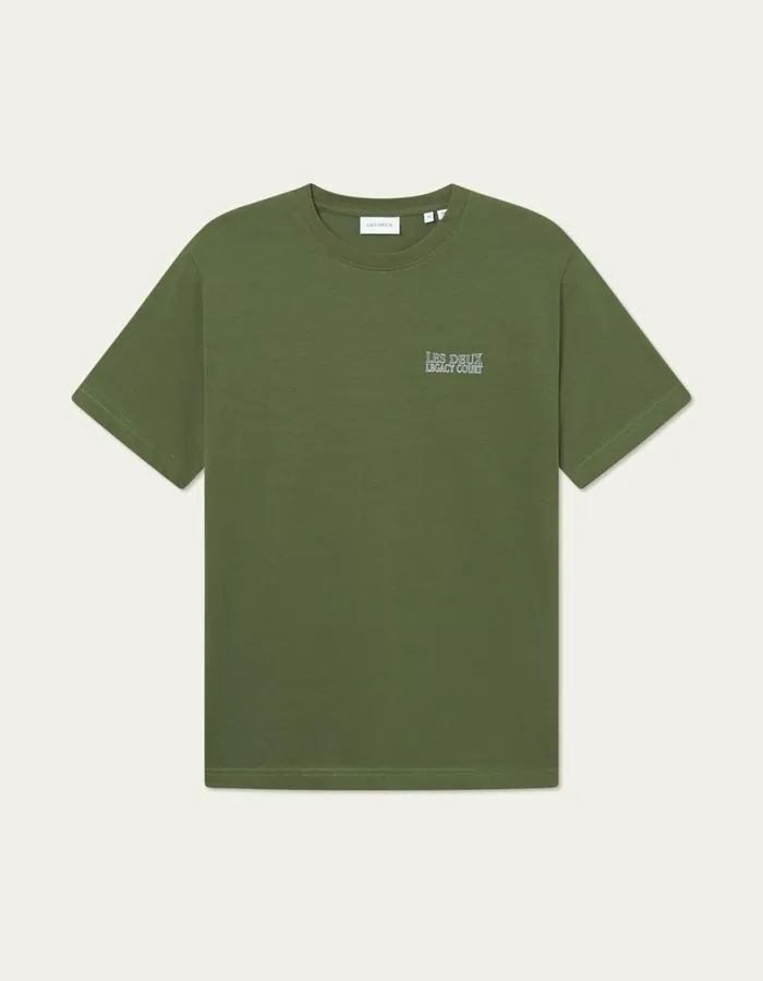 Tshirts Men Les Deux Atlas TShirt 8211 Chive Green