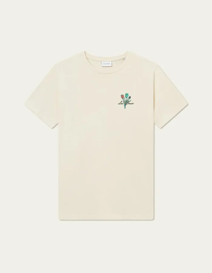 Tshirts Men Les Deux Bruno Caf TShirt 8211 Light Ivory
