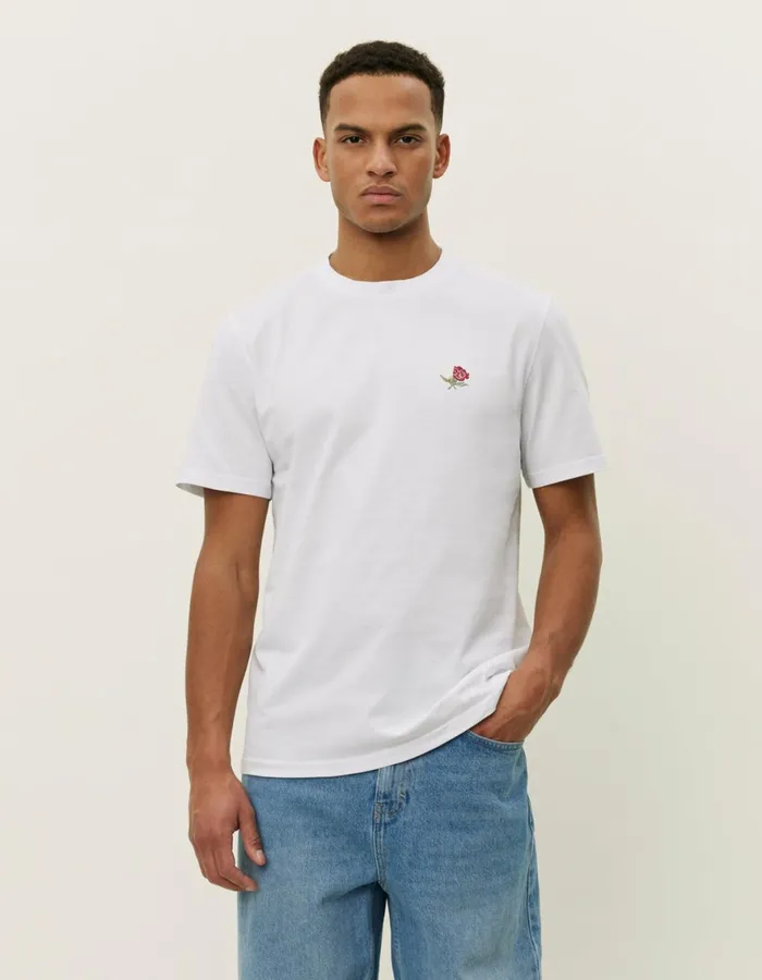 Tshirts Men Les Deux Clyde TShirt 8211 WhiteWhite
