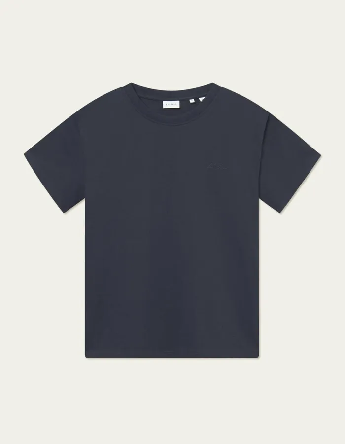 Tshirts Men Les Deux Crew TShirt 8211 Dark Navy