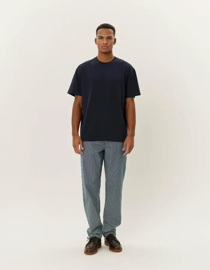 Tshirts Men Les Deux Crew TShirt 8211 Dark Navy