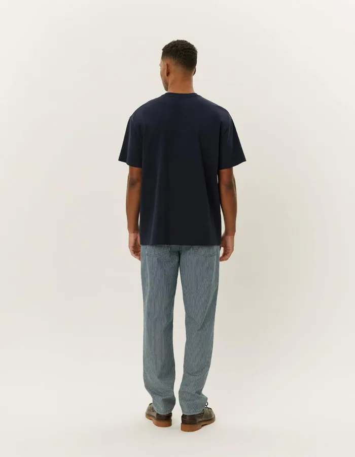 Tshirts Men Les Deux Crew TShirt 8211 Dark Navy