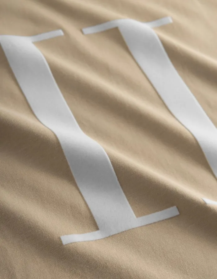 Tshirts Men Les Deux Encore TShirt 8211 Light Desert SandWhite