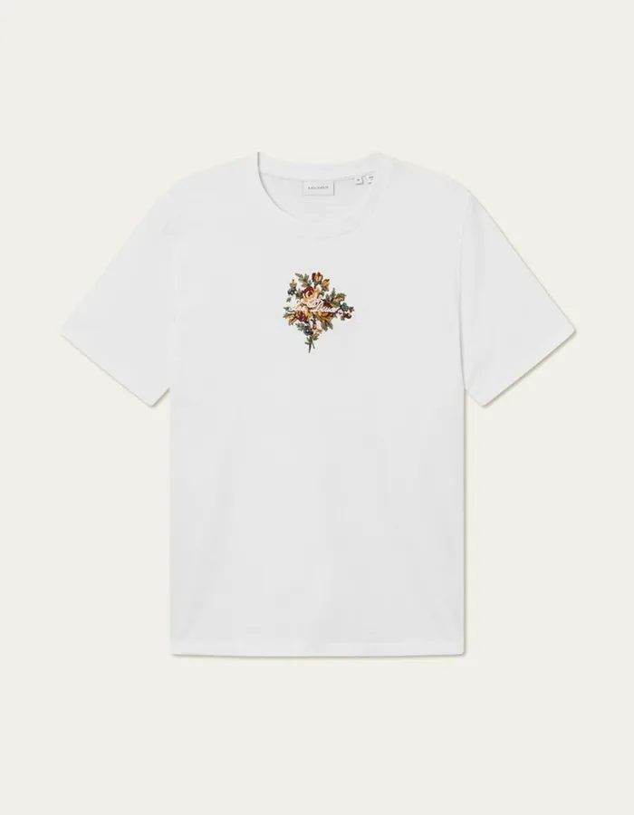 Tshirts Men Les Deux Fiore TShirt 8211 WhiteWhite