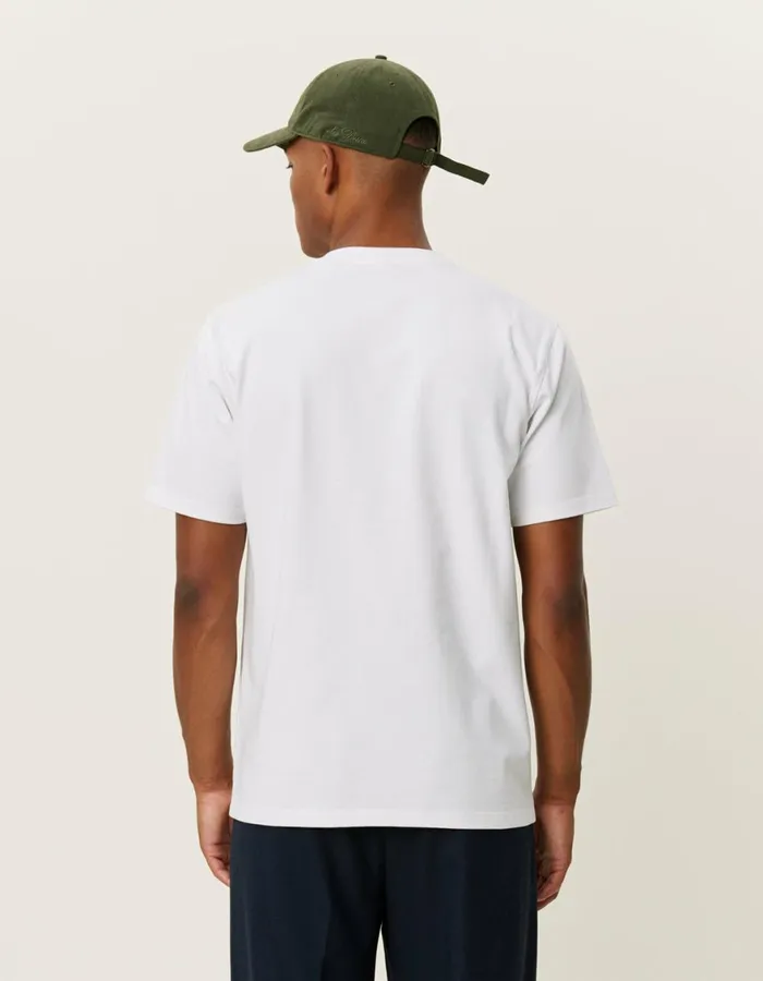 Tshirts Men Les Deux Fiore TShirt 8211 WhiteWhite