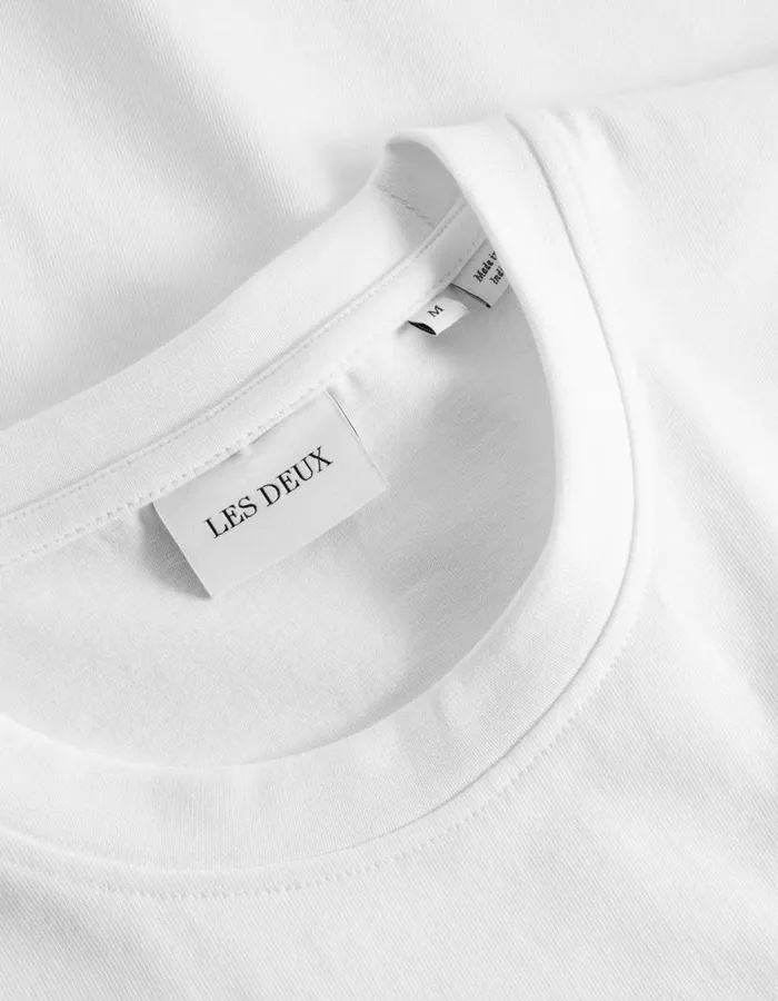 Tshirts Men Les Deux Fiore TShirt 8211 WhiteWhite