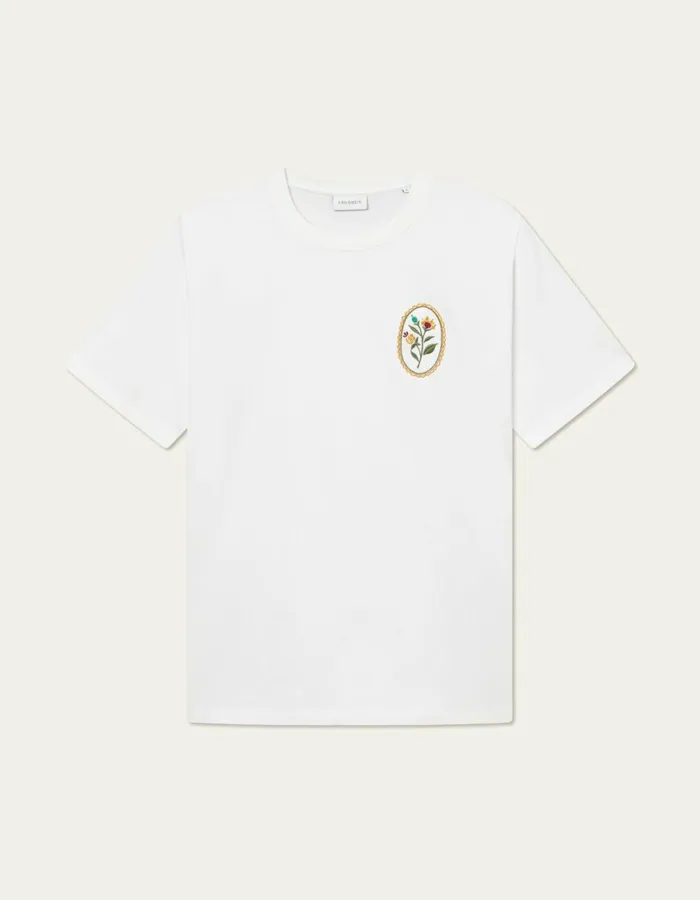 Tshirts Men Les Deux Geoffroy TShirt 8211 WhiteWhite