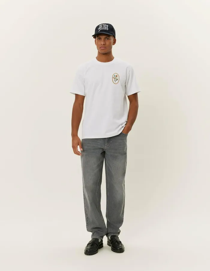 Tshirts Men Les Deux Geoffroy TShirt 8211 WhiteWhite