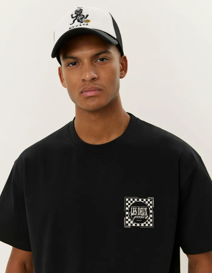 Tshirts Men Les Deux Goods TShirt 8211 BlackIvory
