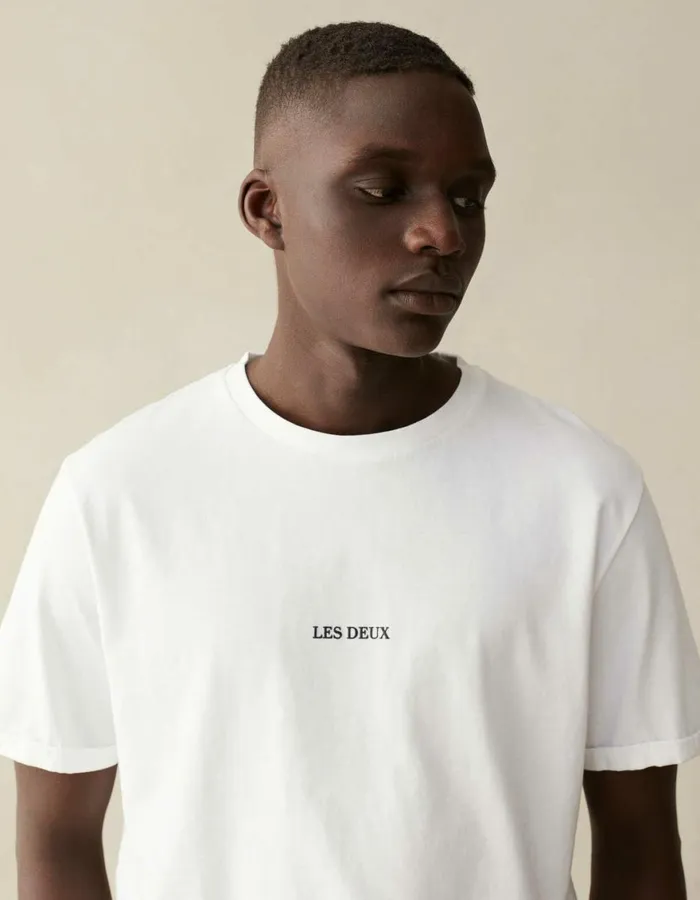 Tshirts Men Les Deux Lens TShirt 8211 WhiteBlack