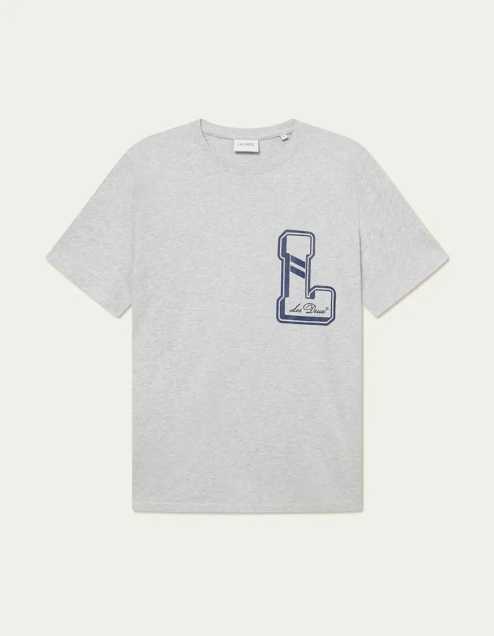 Tshirts Men Les Deux Libert TShirt 8211 Snow Melange