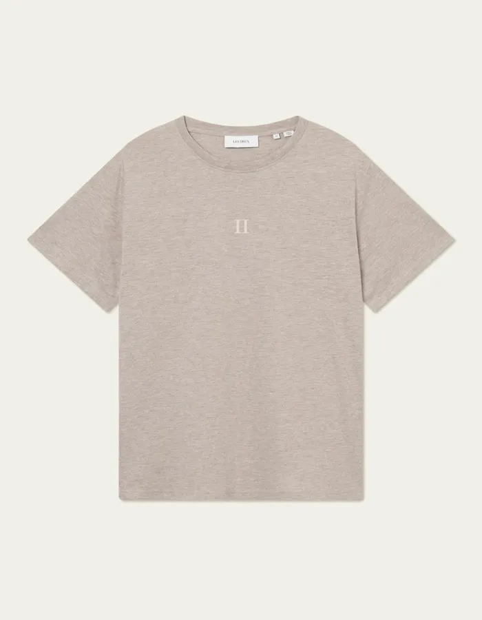 Tshirts Men Les Deux Mini Encore TShirt 20 8211 Dark Sand MelangeIvory