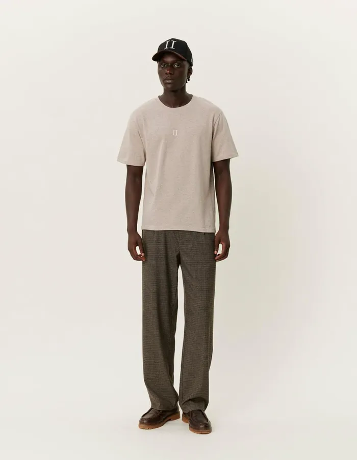 Tshirts Men Les Deux Mini Encore TShirt 20 8211 Dark Sand MelangeIvory