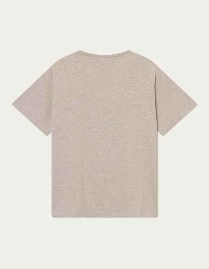 Tshirts Men Les Deux Mini Encore TShirt 20 8211 Dark Sand MelangeIvory