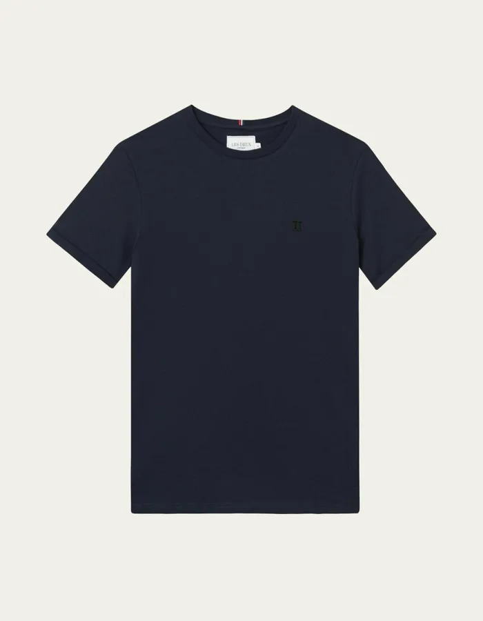 Tshirts Men Les Deux Norregaard TShirt 20 8211 Dark NavyPine Green