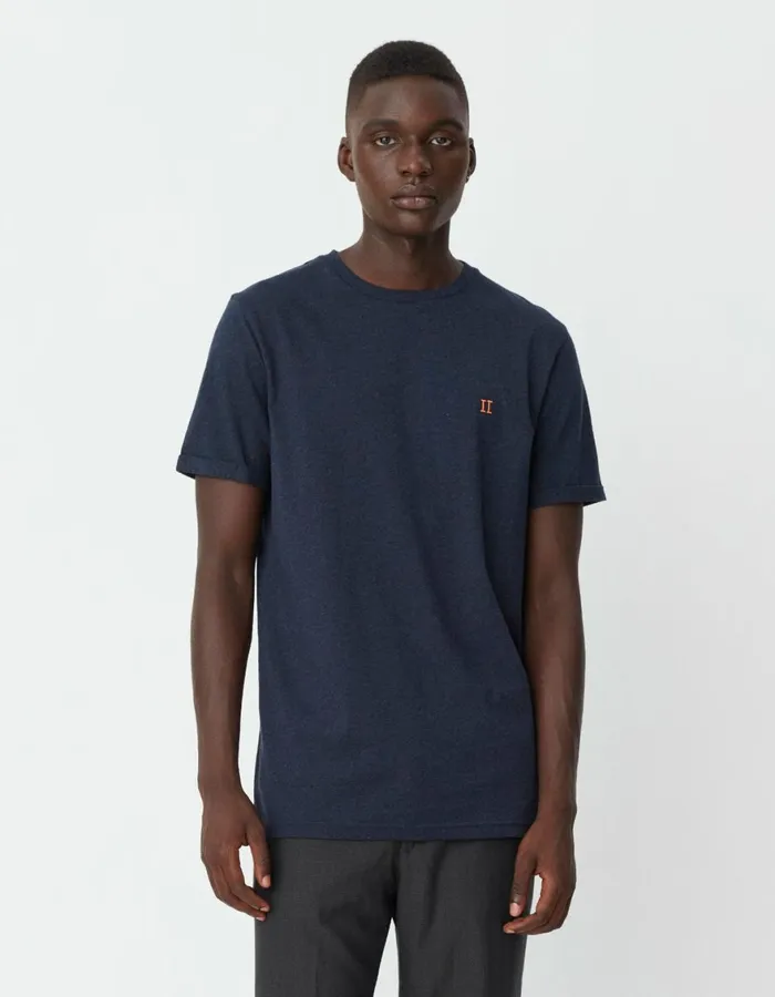 Tshirts Men Les Deux Norregaard TShirt 8211 Dark Navy
