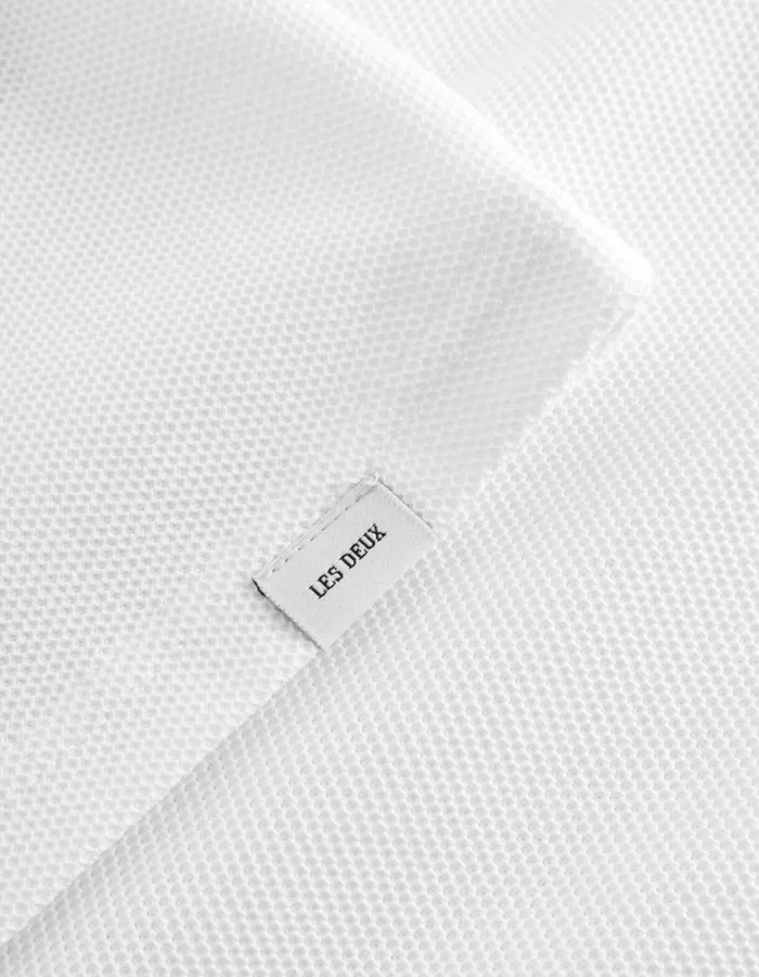 Tshirts Men Les Deux Piece Pique TShirt 8211 WhitePacific Ocean